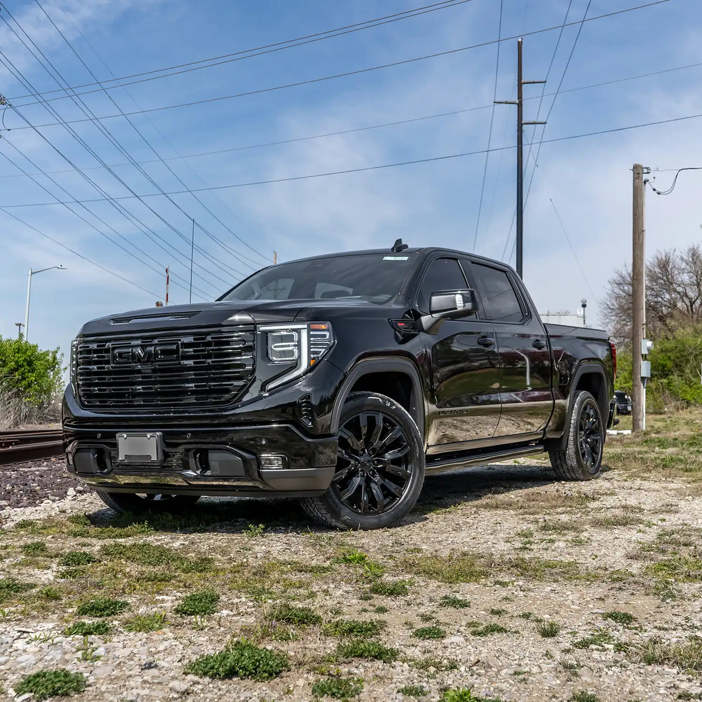 Gmc Vip 2022+ GMC Sierra 1500 Blackout Denali Style Grille Package – VIP Auto ...