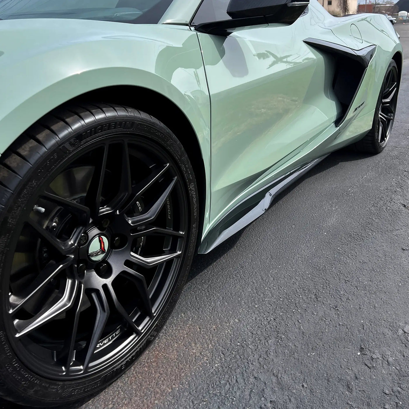 Body Color Corvette Center Caps (Set of 4) | Fits 2020+ Chevy Corvette ...