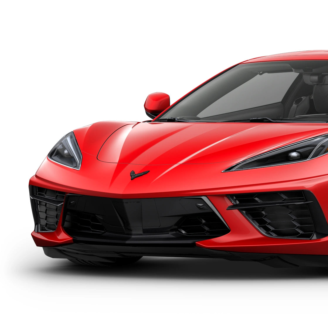 Blackout Corvette Flag Front Emblem | Fits 2020+ Chevy Corvette C8 ...