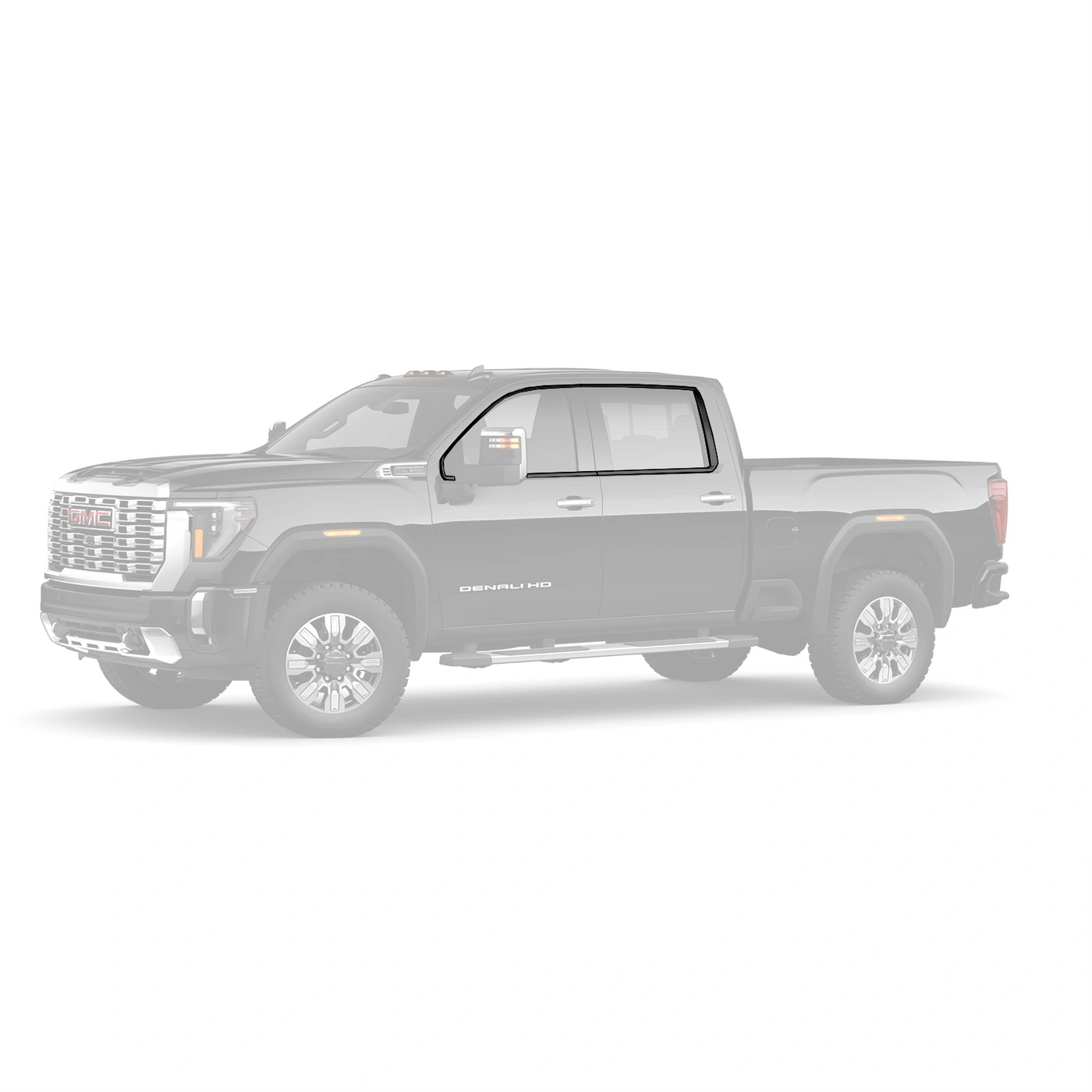 2024+ GMC Sierra HD 2500 Crew Cab Blackout Window Molding (Kit)