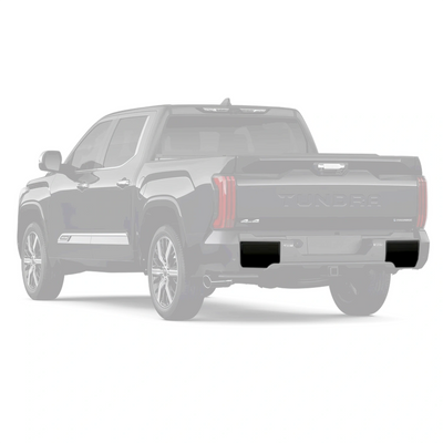 Blackout Rear Bumper End Caps | Fits 2022+ Toyota Tundra