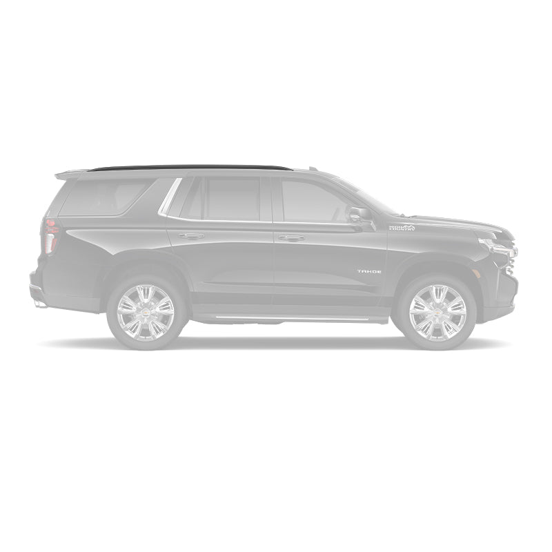 2021 2024 Chevy Tahoe Blackout Roof Rails Pair VIP Auto Accessories 2021-2024-chevy-tahoe-blackout-roof-rails-pair-vip-auto-accessories