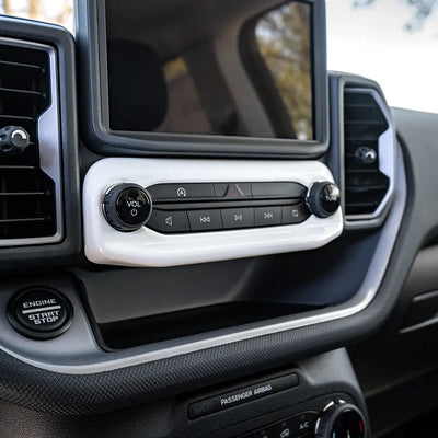 2021+ Ford Bronco Sport Heritage Interior White Dashboard Control Trim Cover