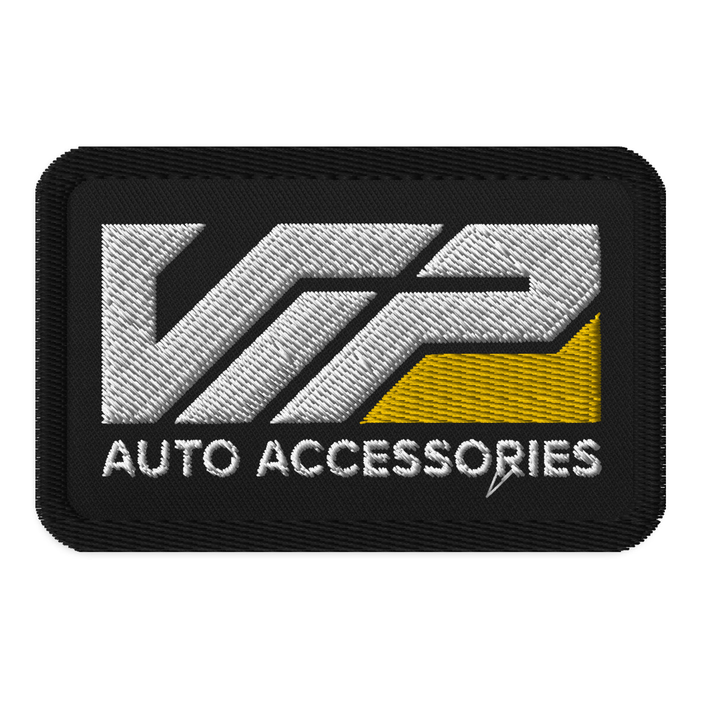 Black Auto Accessories Embroidered Patch
