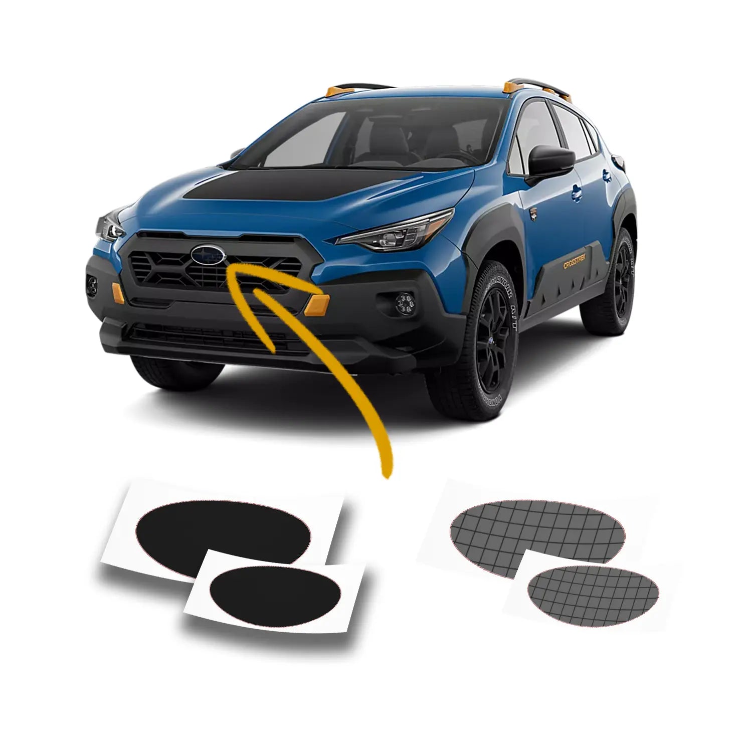 2024+ Subaru Crosstrek Smoked Tint Emblem Overlays – VIP Auto Accessories