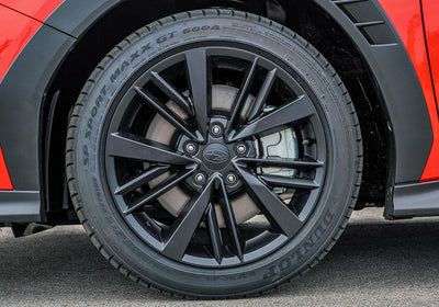 subaru wrx wheels powder coated satin black