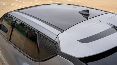 kia ev6 roof wrap in gloss black