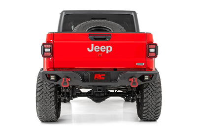 Heavy Duty Rear Bumper with 2" LED Cubes for Jeep Gladiator JT 2020+
