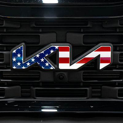 2023+ Kia Telluride American Flag Emblem Overlays