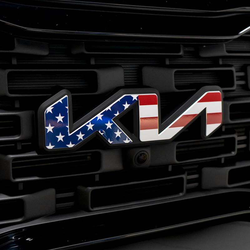 2023+ Kia Telluride American Flag Emblem Overlays