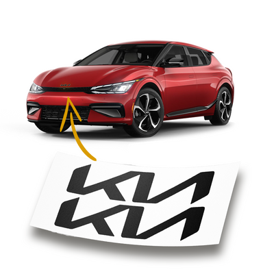 2022+ Kia EV6 Blackout Emblem Overlays