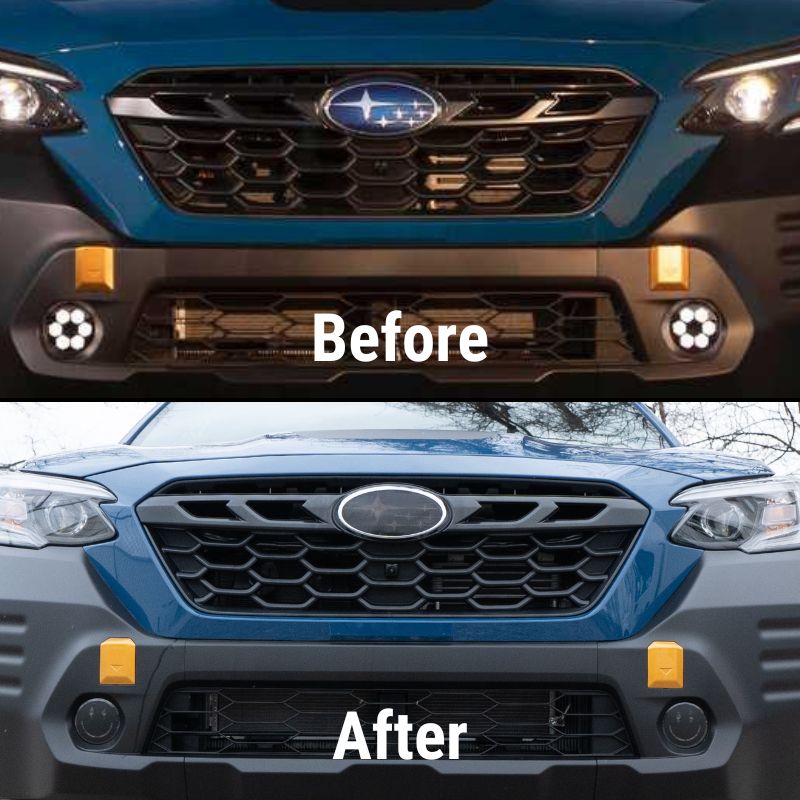 2020+ Subaru Outback Smoked Tint Emblem Overlays