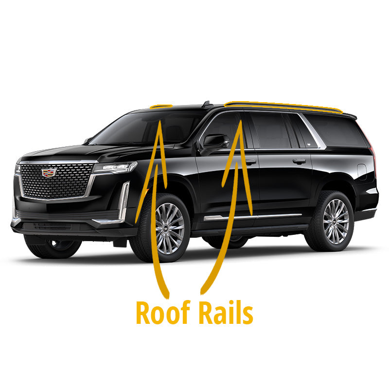 Cadillac Frame Rails 2021-2024 Cadillac Escalade Blackout Roof Rails – VIP Auto Accessories