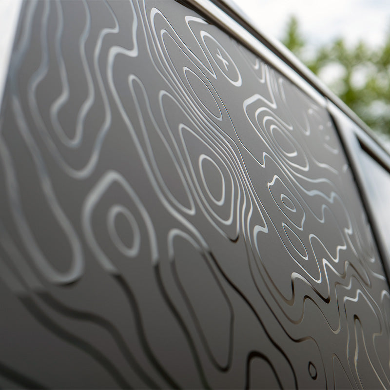 2020+ Kia Telluride Quarter Glass Topography Decal