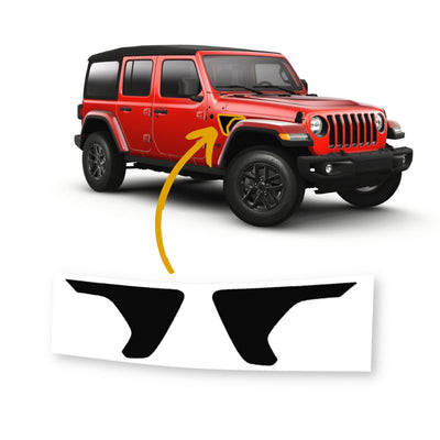 Fender Vent Inlay for Jeep Wrangler JL 2018+