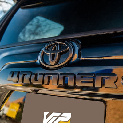 Toyota 4Runner Blackout Overlay Emblem Set Matte Black For 2014-2023 SR5 V6 - Direct Replacement