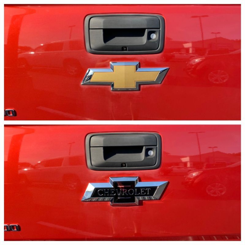 Centennial Bowtie Emblem Set for 2016 2018 Chevy Silverado 1500 VIP Auto Accessories
