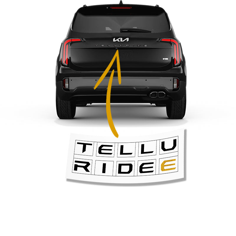 2023+ Kia Telluride Rear Hatch Letters Overlay VIP Auto Accessories