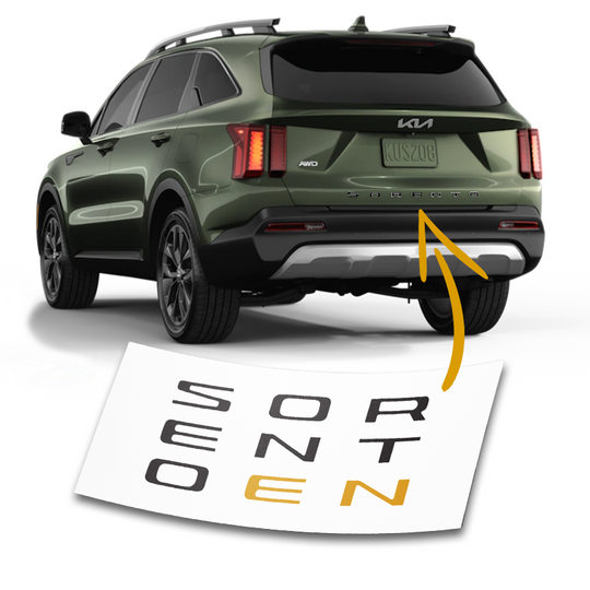 2021-2022 KIA Sorento Rear Hatch Letters Overlay – VIP Auto Accessories