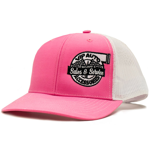 Turbo Trucker Hat Pink/White – VIP Auto Accessories